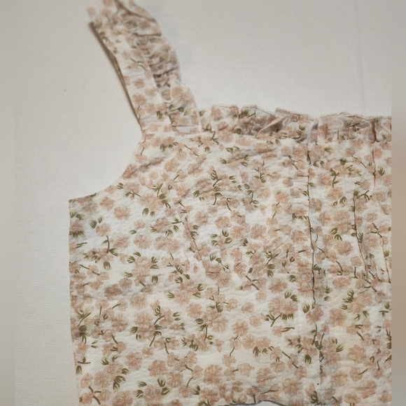 Cider CORSET Ruffled Strap Crop TOP, Small EUC - Picture 3 of 8